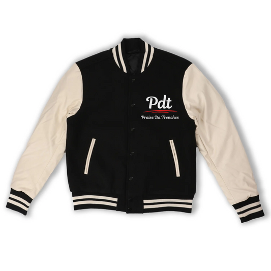 Premium PDT Varsity Jacket Black🏴⚡️